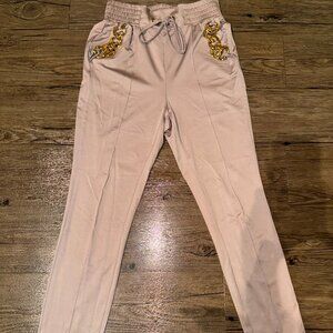 Rose Gold Pants with Chains
